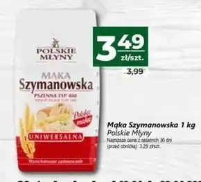 Społem Polskie młyny mąka szymanowska uniwersalna pszenna typ 480 1 kg oferta