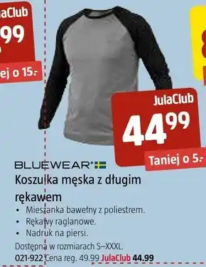 Jula Koszulka męska bluewear oferta