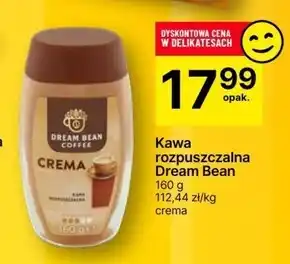Delikatesy Centrum Kawa rozpuszczalna dream bean oferta