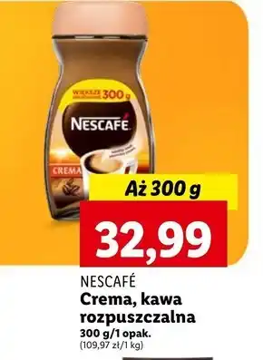 Lidl Nescafé crema kawa rozpuszczalna 300 g oferta