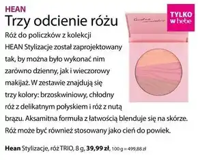 Hebe Róż do policzków hean oferta