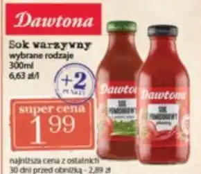 Społem Dawtona sok wielowarzywny 300ml oferta