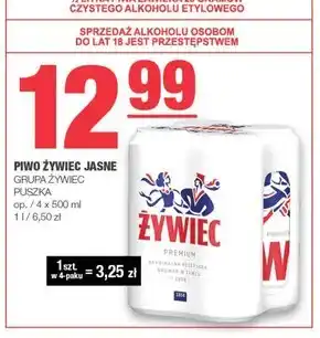 EuroSPAR Żywiec piwo jasne 4 x 500 ml oferta
