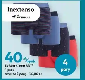 Auchan Bokserki męskie inextenso oferta