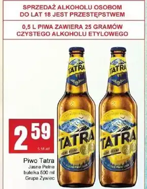 Słoneczko Tatra piwo jasne pełne 500 ml oferta