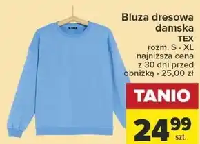 Carrefour Bluza dresowa tex oferta