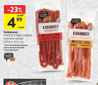 Intermarche Kabanosy PROSTO Z WĘDLINIARNI 120g oferta