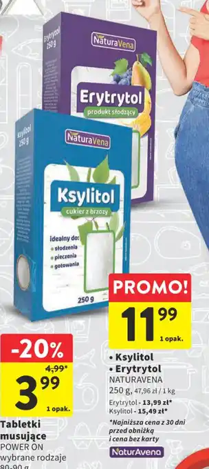 Intermarche Ksylitol Erytrytol NATURAVENA 250 g oferta