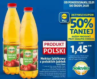 Lidl Nektar jabłkowy z polskich jabłek 1,5 l oferta