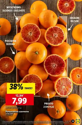 Pomarańcze czerwone 1,5 kg/1 opak.