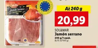 Jamón serrano 240 g/1 opak.