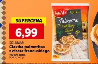 Lidl Ciastka palmeritas z ciasta francuskiego 180 g oferta