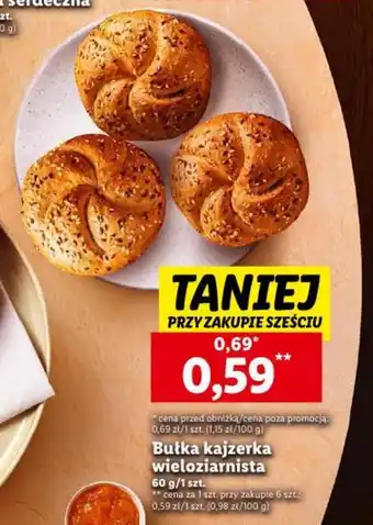 Bułka kajzerka wieloziarnista 60 g