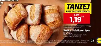 Lidl Bułka z kiełkami żyta 70 g oferta