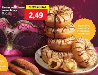 Lidl Donut waniliowo-orzechowy 70 g oferta