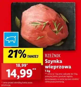 Lidl Szynka wieprzowa 1 kg oferta