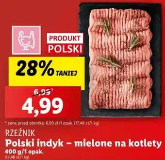 Lidl Polski indyk - mielone na kotlety 400 g oferta