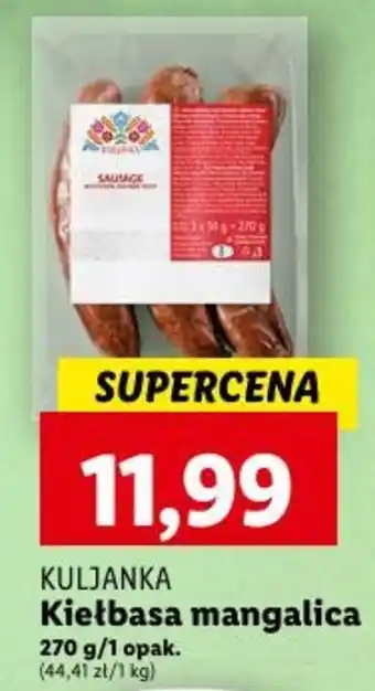 Lidl Kiełbasa mangalica 270 g oferta