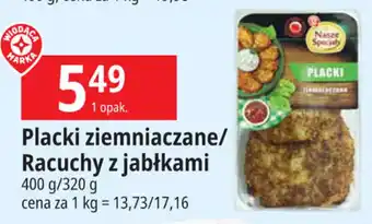 E.Leclerc Placki ziemniaczane / Racuchy z jabłkami 400 g / 320 g oferta