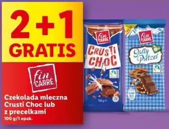Lidl Czekolada mleczna Crusti Choc lub z precelkami 100 g oferta