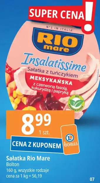 E.Leclerc Sałatka Rio Mare Bolton 160 g oferta