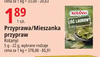 E.Leclerc Przyprawa / Mieszanka przypraw Kotanyi 5-22 g oferta