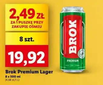 Lidl Brok Premium Lager 8 x 500 ml oferta