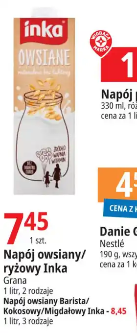 E.Leclerc Napój owsiany / ryżowy Inka oferta