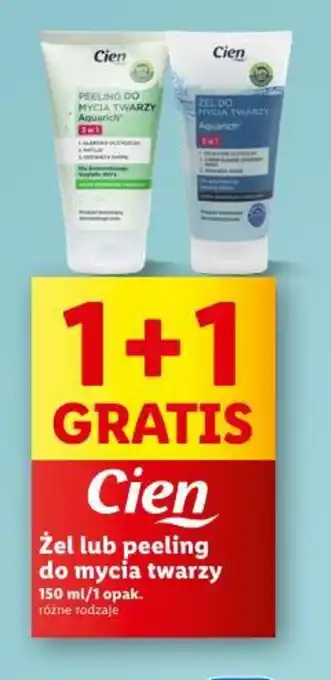 Lidl Żel lub peeling do mycia twarzy 150 ml/1 opak. oferta