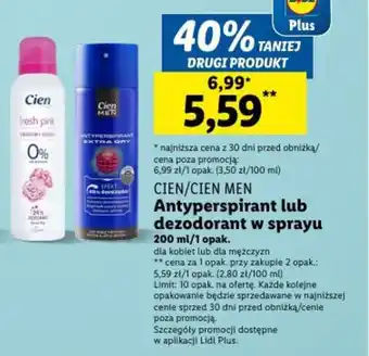 Lidl Antyperspirant lub dezodorant w sprayu 200 ml/1 opak. oferta