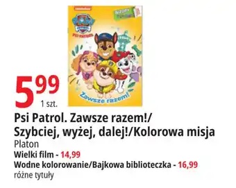 E.Leclerc Psi Patrol. Zawsze razem!/ Szybciej, wyżej, dalej!/Kolorowa misja Platon oferta