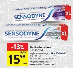 Intermarche Sensodyne pasta do zębów z fluorkiem ochrona szkliwa 100 ml oferta
