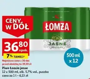 Auchan Piwo łomża oferta