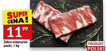Twój Market Żebra wieprzowe paski 1 kg oferta