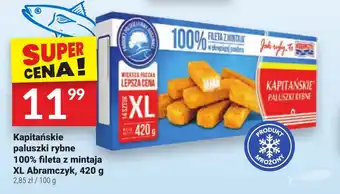 Twój Market Kapitańskie paluszki rybne 100% fileta z mintaja XL Abramczyk 420 g oferta