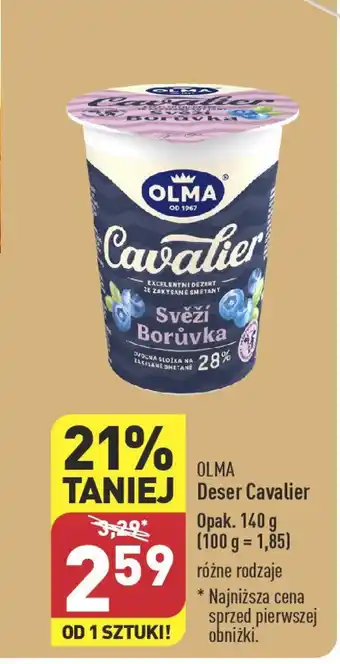 ALDI OLMA Deser Cavalier 140g oferta