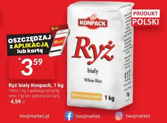 Twój Market Ryż biały Konpack 1 kg oferta