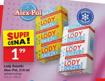 Twój Market Lody Śnieżki Alex-Pol 210 ml oferta
