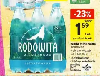 Intermarche Woda mineralna 1,5 l oferta