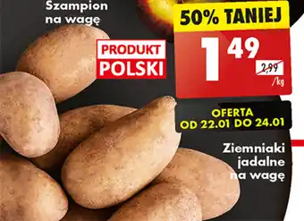 Biedronka Ziemniaki jadalne na wagę 1 kg oferta