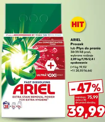 Kaufland Proszek do prania ariel oferta