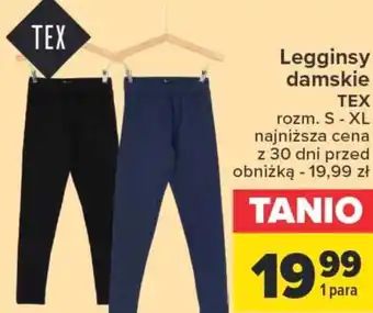 Carrefour Legginsy damskie tex oferta