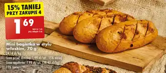 Biedronka Mini bagietka w stylu włoskim, 70 g oferta