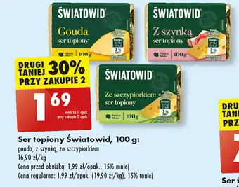 Biedronka Ser topiony Światowid, 100 g oferta