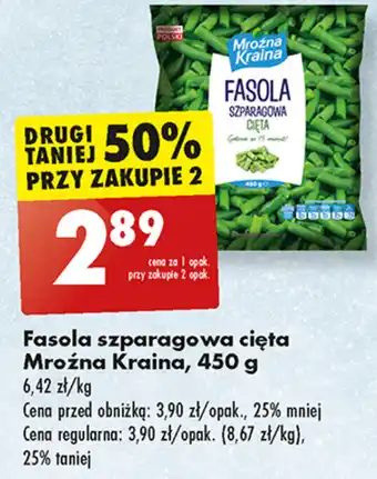 Biedronka Fasola szparagowa cięta Mroźna Kraina, 450 g oferta