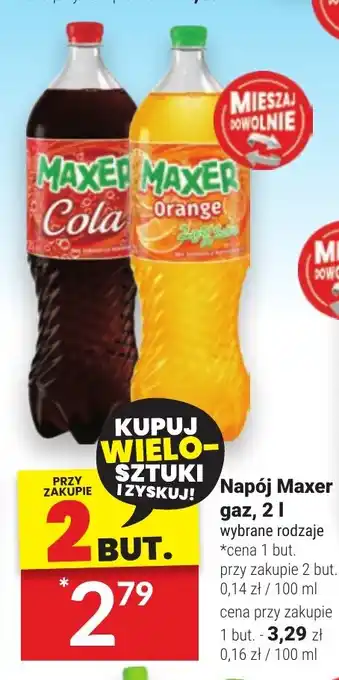 Twój Market Napój Maxer gaz 2l oferta