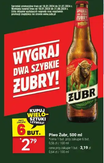 Twój Market Piwo Żubr 500 ml oferta
