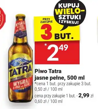 Twój Market Piwo Tatra jasne pełne 500 ml oferta