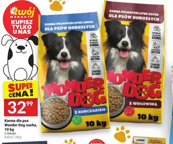Twój Market Karma dla psa Wonder Dog sucha 10kg oferta