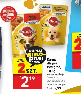 Twój Market Karma dla psa Pedigree 100 g oferta